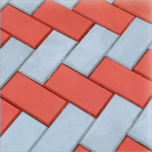 Concrete Paver Block - Premium Grade Concrete, Various Dimensions, Rectangular Shape, Red Color | High Compressive Strength, Low Water Absorption, Smooth Edges, Easy to Install, Lightweight, Abrasion Resistant