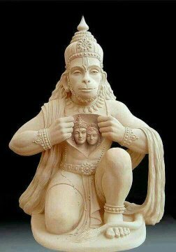 Fancy Look Marble Hanuman Ji Statue - Feature: Rust Proof