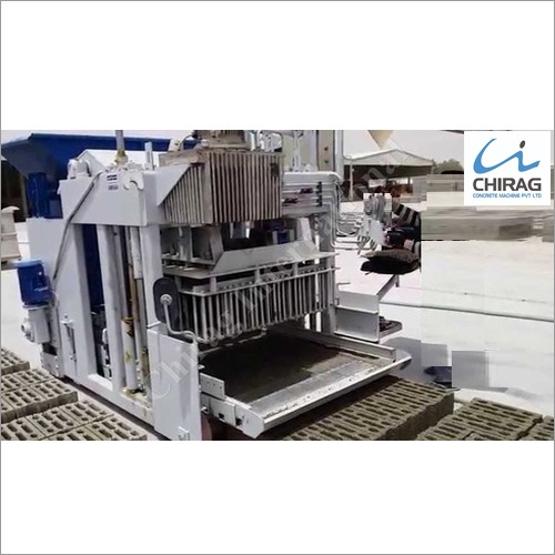 Blue Hollow Blocks Making Machine