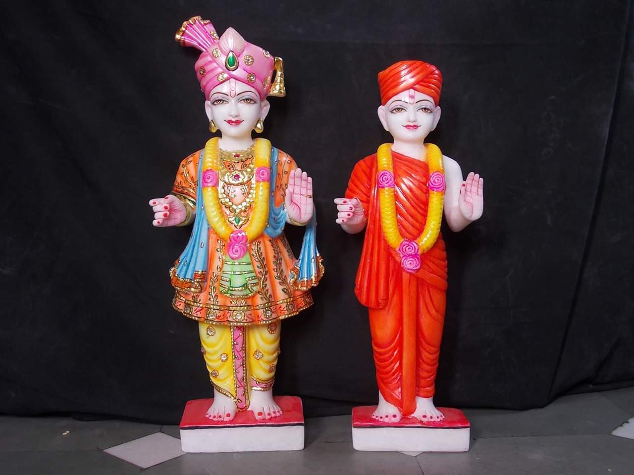Painting Marble Swami Narayan Ji