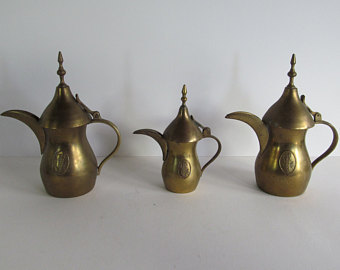 Steel Silver Arabian Kettle Dallah