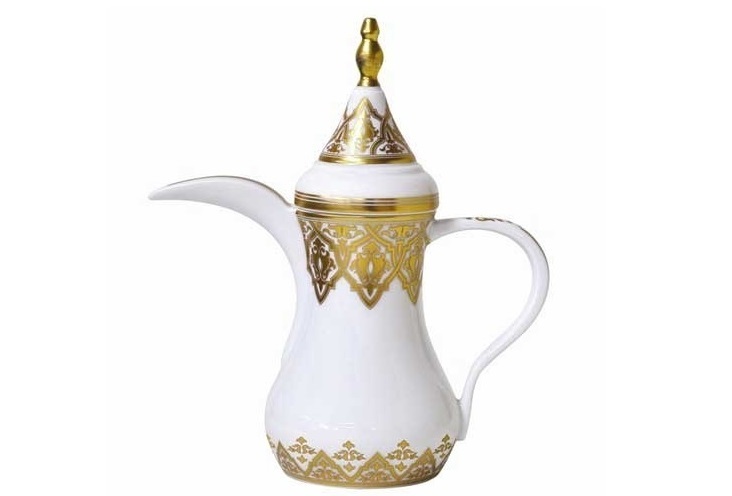 Steel Silver Arabian Kettle Dallah