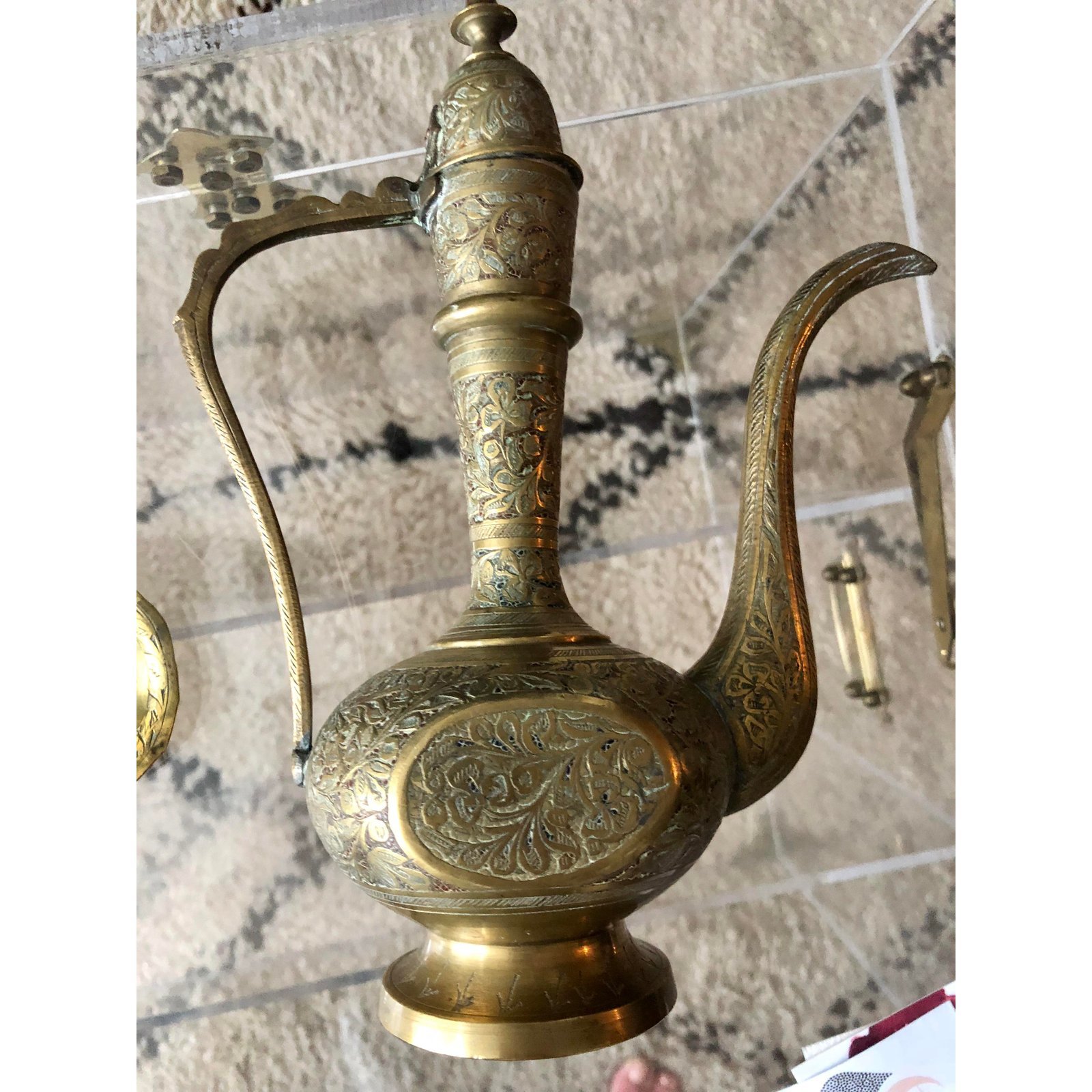 Coffee & Tea Dallah Brass Set Size: Customize