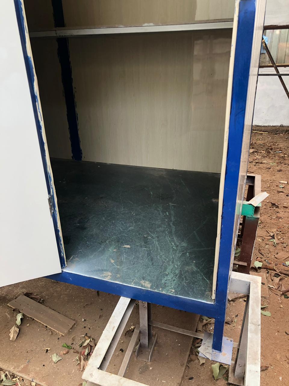 Portable Pantry - Color: Ral 9002 And Blue
