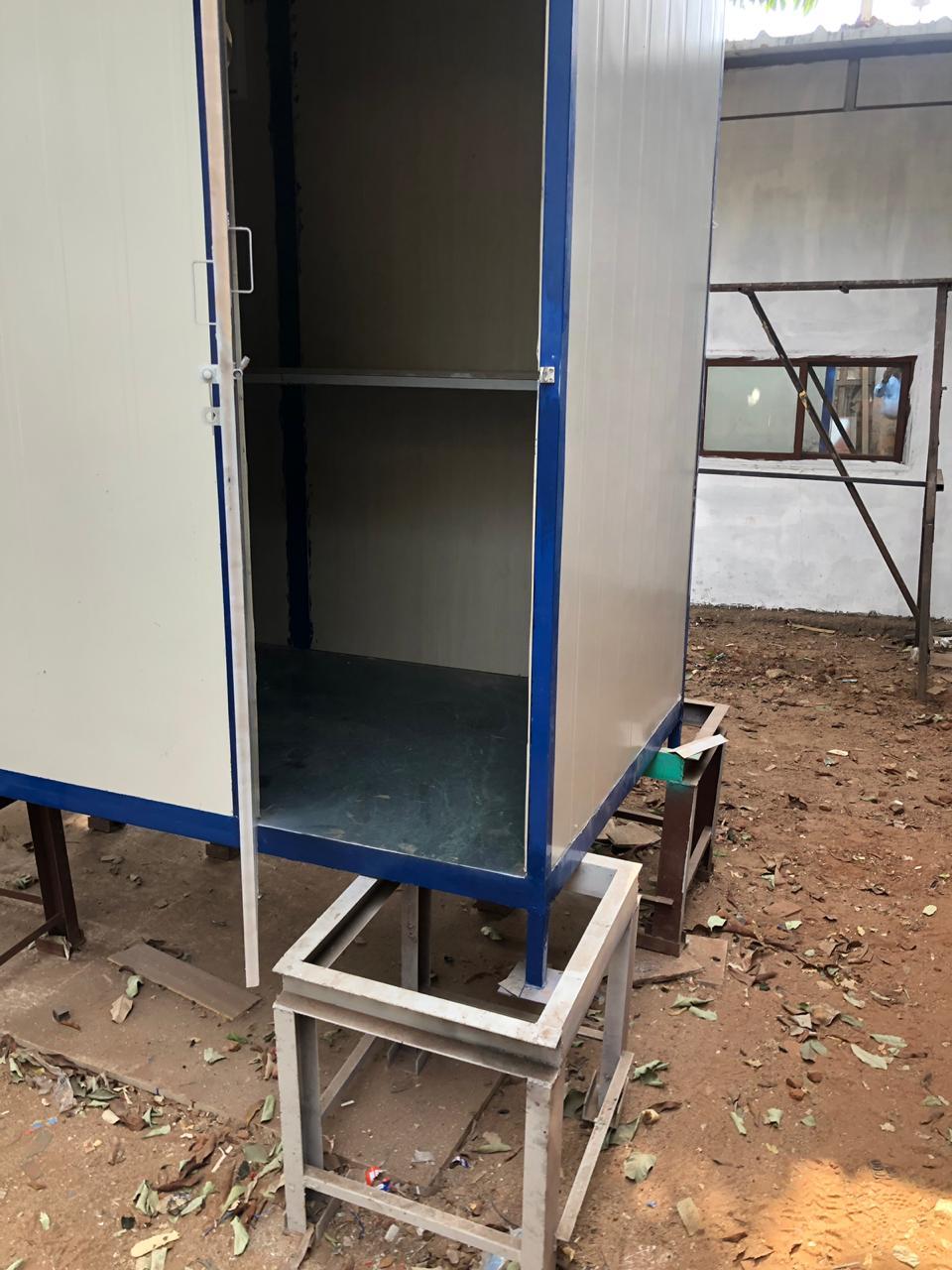 Portable Pantry - Color: Ral 9002 And Blue