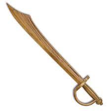 Wooden Sword - 31.10 Inches Length, Brown Finish With Linseed Oil | Handcrafted Safe Prop For Plays And Fun