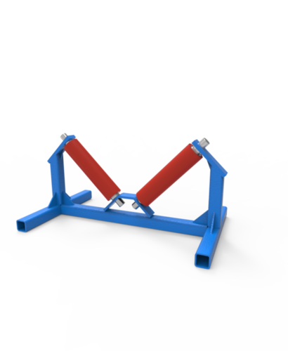 Beveled Pipe Roller - Lightweight 1 Ton Capacity, Adjustable Frames for HDPE & PVC Pipes Up to 900mm, Red & Blue Finish