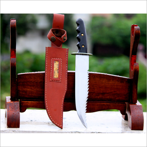 Damascus Dagger - 8 Inch Blade, Polished Damascus Steel - Elegant Wooden Handle, Leather Sheath With Logo