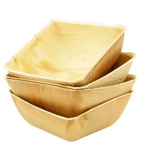 Areca Leaf Bowl - 4 & 5 Inch Sizes | Organic, Hygienic, Durable, Brown & Light Brown Color