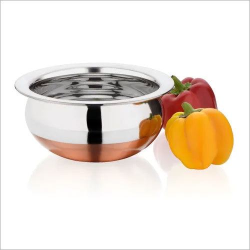 ब्राउन एंड सिल्वर कॉपर बॉटम चेट्टी