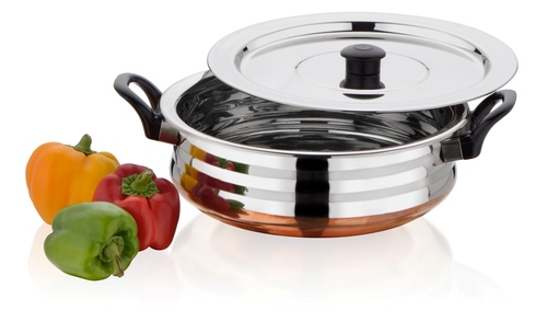 सिल्वर और ब्राउन कॉपर बॉटम उरली