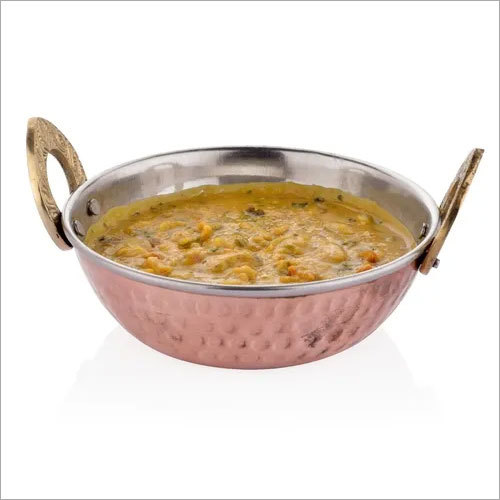 सिल्वर और कॉपर ब्राउन कड़ाही