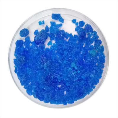 Copper Sulphate Crystals - Cu: 25.00% Min, Blue Solid Crystals for Industrial Applications, Stimulus Smell and Electron Grade Quality