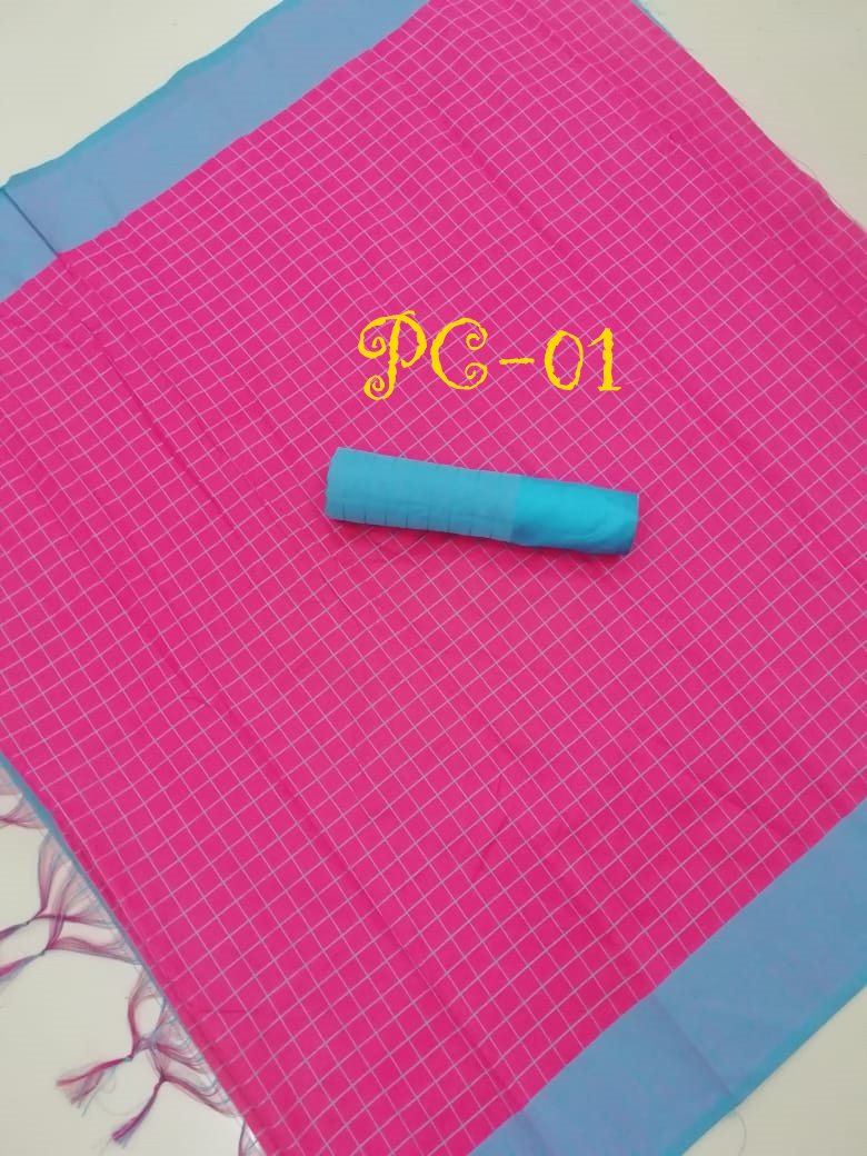 New Design Printed Saree - Cotton Silk, 5.5 Mtr Length, Blue, Light Blue, Red Pink | Stylish Printed Pattern, Ideal For All Seasons