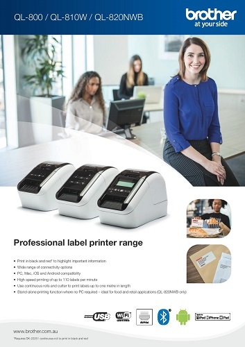 Brother Label Printer Ql-800 - Attributes: Attractive Design