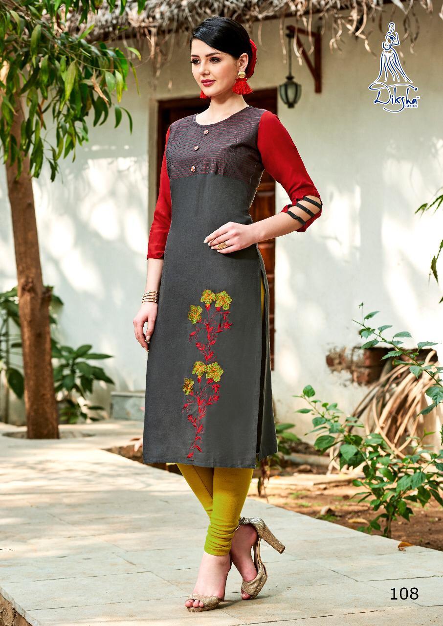 Rayon Kurti - 14 Kg Rayon, 12 Pcs Size M-xxl, Multi Color | Breathable, Quick Dry, Embroidered Design, 3-4th Sleeve, Traditional Style