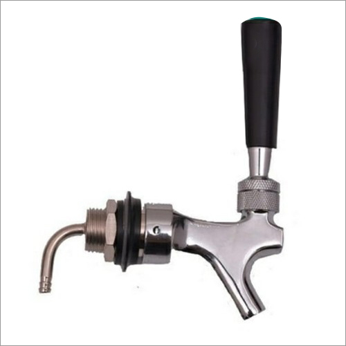 Soda Machine Valve - Stainless Steel, 10.5 Inches | 1.5 GPM Flow Rate, 150 PSI Pressure Rating, Chrome Finish