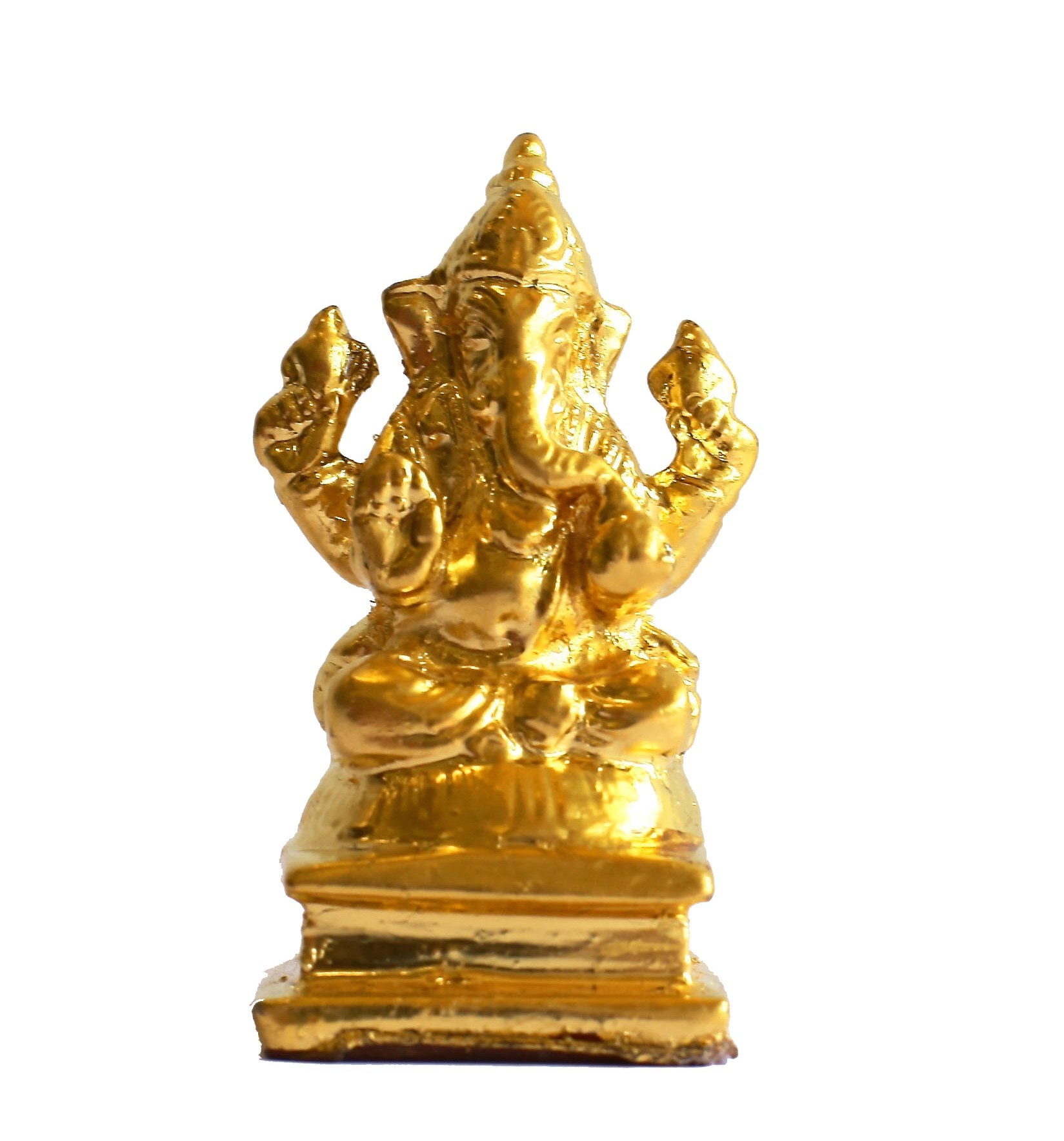 Gold Leafing On Ganeshji