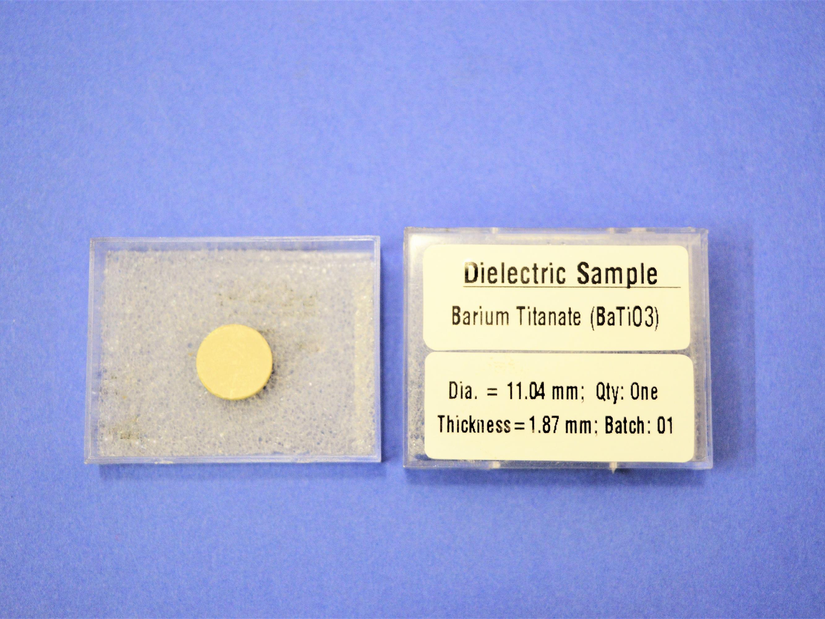 Study Of Dielectric Constant, Dec-01 Application: Laboratory Experiment