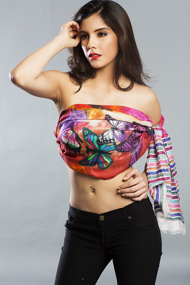 Many Wool Digital Print Shawls