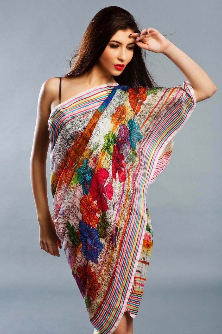 Many Pure Silk Digital Prints Shawls