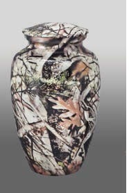Silver Blue Memorial Urn
