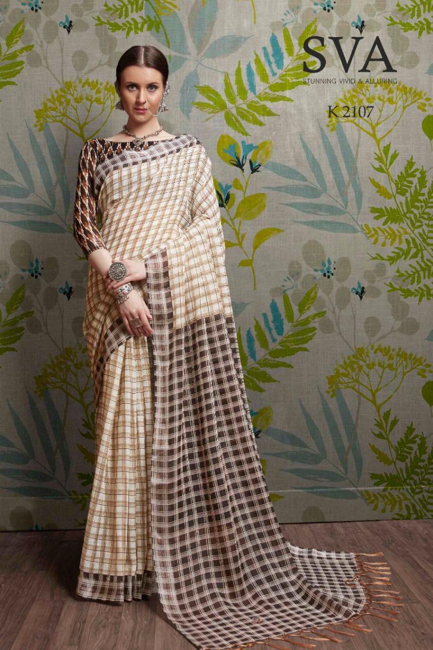 Multy Pure Linen Plain Saree
