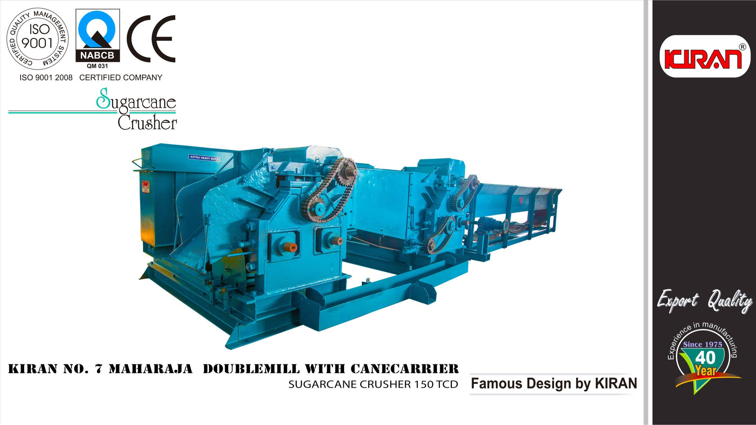 Doublemill Sugarcane Crusher - Color: Deep Blue