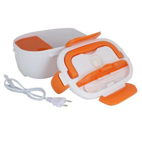 Electric Lunch Box - 1.05l Capacity, Multi-color (Green, Blue, Pink, Orange) | 45w Power, 50hz-60hz Frequency, Includes Rice And Dish Boxes