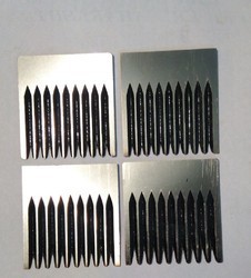 Vent Trimming Blade - Steel, Different Sizes Available, Silver Color, 2.1mm Thickness, Rectangle Shape | Manual Operation, Automotive Industry Use
