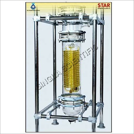 Coil Type Heat Exchanger - Glass Material, 380 Volt for Industrial and Chemical Laboratory Applications