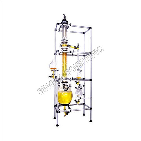 Glass Fractional Distillation Unit - Glass Material, 220 Voltage | Ideal for Industrial and Chemical Laboratory Applications