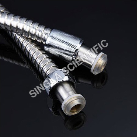 Lined Flexible PTFE Hose Pipe - PTFE Material, Versatile Hose Pipe for Industrial Applications | No Warranty, Flexible Design