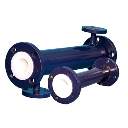 CS PTFE Jacketed Pipe - 25 NB to 150 NB, ASTM A 105/IS 2062 Flanges, Hydro Tested at 29.8 kg/cm², Spark Tested 15 KVA, Chemical Laboratory and Industrial Applications