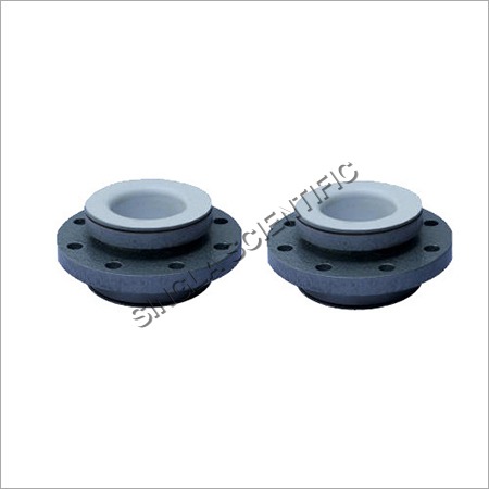 MS PTFE and PP Lined Spacers - MS, Custom Size, White and Black Color | Ideal for Chemical Laboratory and Industrial Applications