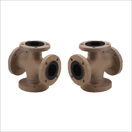 PTFE and PP Lined Cross - PTFE Material, Laboratory and Industrial Application | High Chemical Resistance, Durable Design