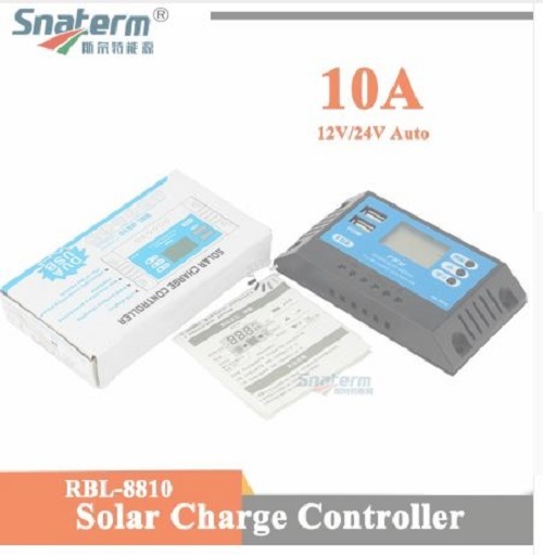 Xlpe Snaterm 12/24v 10 A Solar Pwm Charge Controller