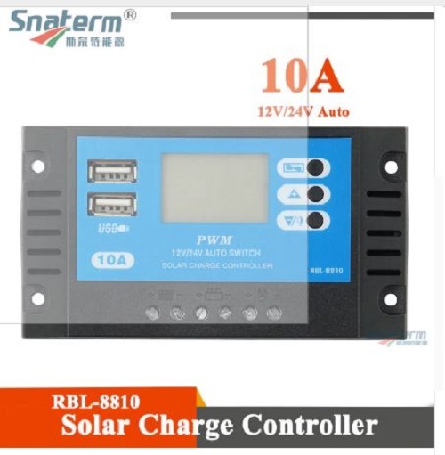 Xlpe Snaterm 12/24v 10 A Solar Pwm Charge Controller