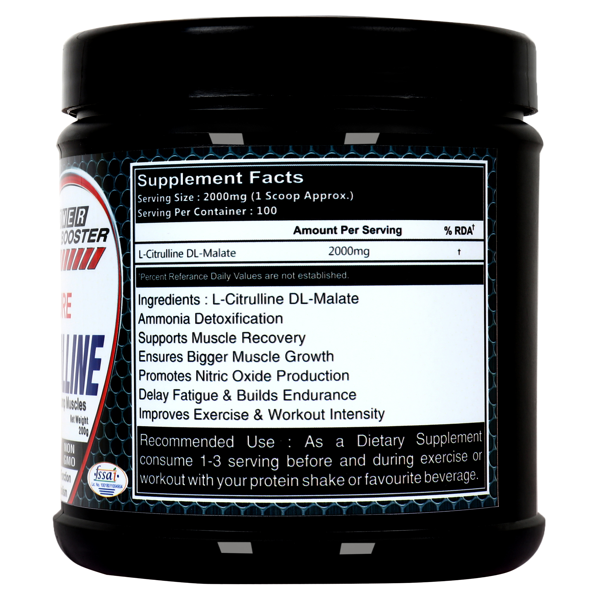 L Citrulline Dosage Form: Powder