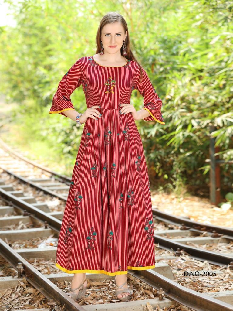 Mix Rayon Printed Kurti