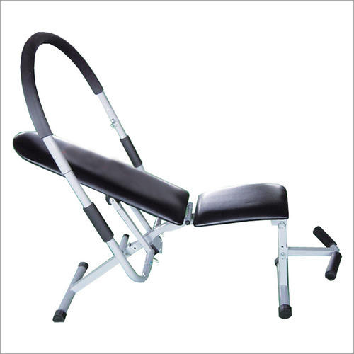 Abs King Pro - Chrome Plated Steel, Variable Dimensions, Black | Comfortable Padded Seat, Dual Motion, Easy Assembly & Storage for Home Use