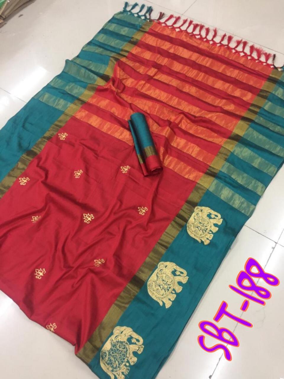 08 Elephant Saree