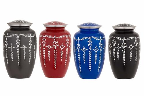 राख / अंत्येष्टि कलश के लिए एल्युमिनियम का अंतिम संस्कार कलश