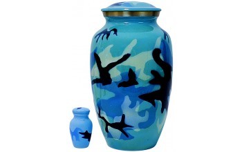 राख के लिए सैन्य एल्यूमीनियम श्मशान कलश