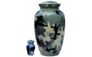 Military Aluminium Cremation Urn For Ashes