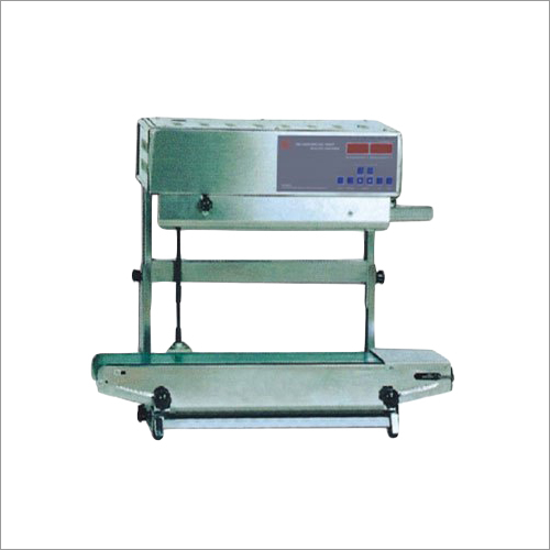 Vertical Band Sealing Machine - 220V Electric Power, Silver Color | Semi Automatic Industrial Application