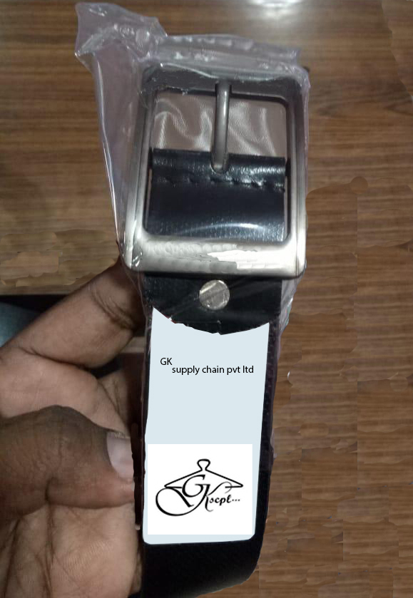चमड़े की बेल्ट काला-006