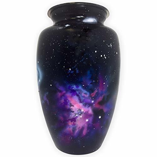 Blue Aluminium Cremation Urn Set For Ashes