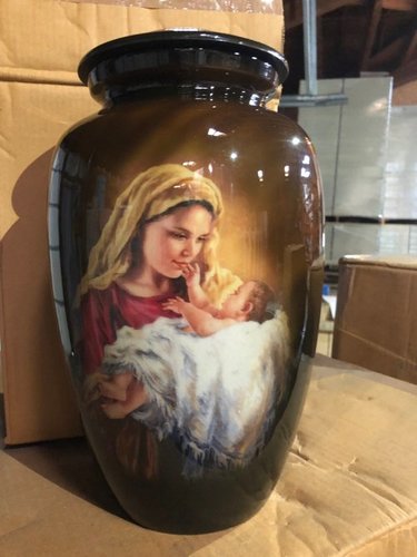 राख के लिए एल्युमिनियम का अंतिम संस्कार कलश