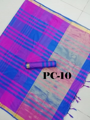 Saree - Cotton Fabric 5.5 Mtr Length Multi Marun Red Yellow Colors Printed Pattern Blouse Length: 0.8 Mtr Cotton Silk Material